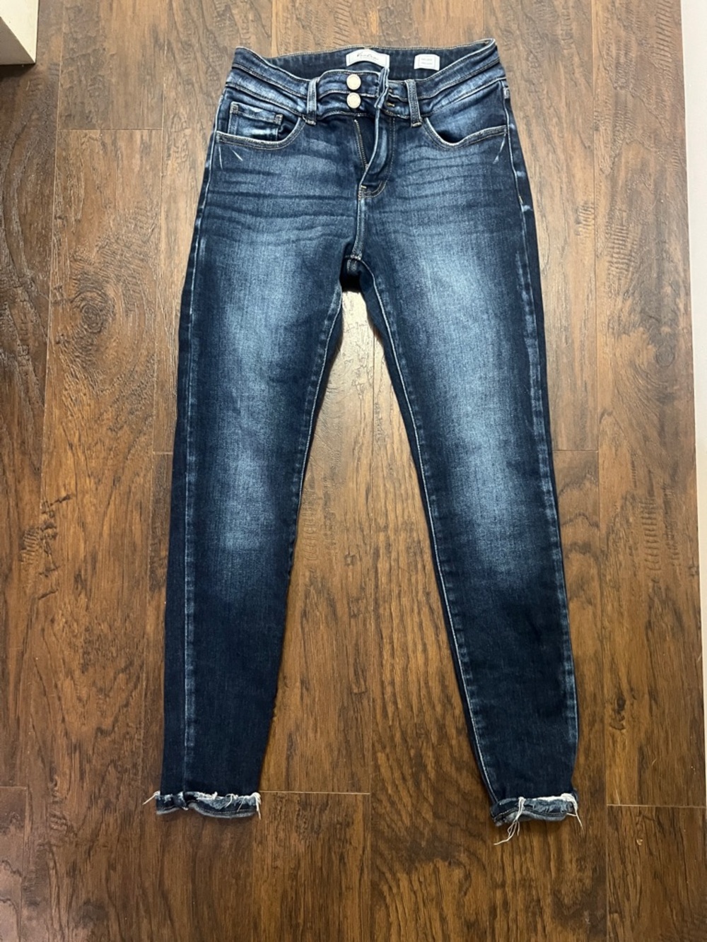 KanCan Women's Skinny Jeans in Dark Blue Wash